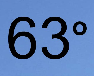 63 Degrees!